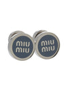 Earrings 5JO9122F6TF0KUQ Gray - MIU MIU - BALAAN 4