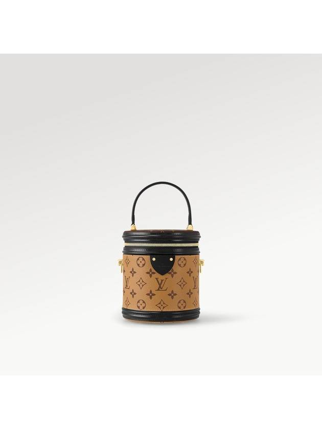 Cannes Monogram Reverse Canvas Bucket Bag Brown - LOUIS VUITTON - BALAAN.