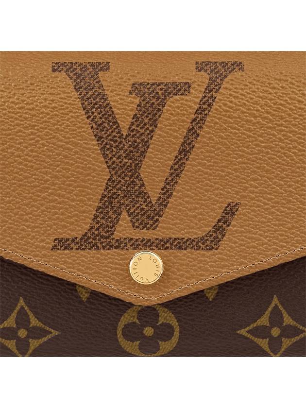 Sarah Monogram Reverse Long Wallet Brown - LOUIS VUITTON - BALAAN 5