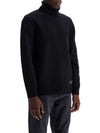 Logo Knitted Wool Turtleneck Black - A.P.C. - BALAAN 4