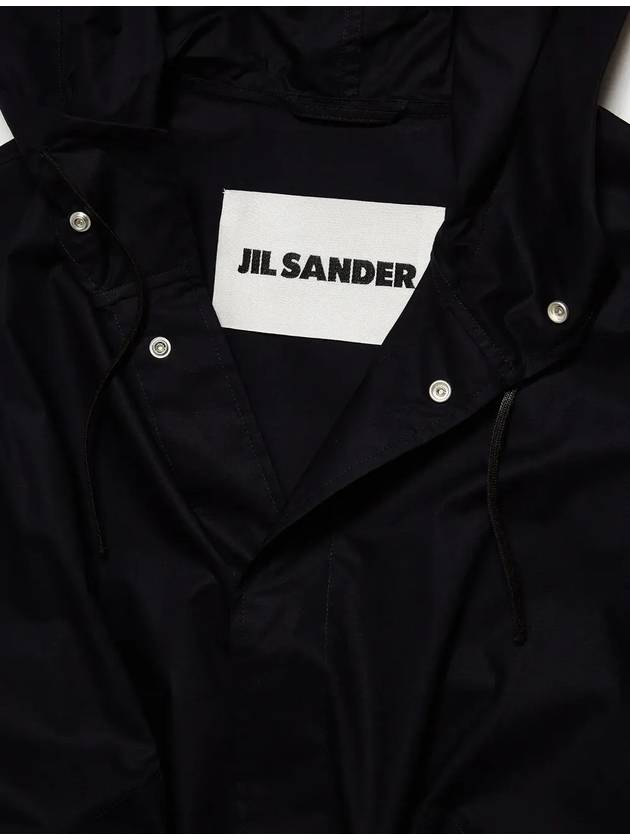 Poplin Water Repellant Parka Navy - JIL SANDER - BALAAN 4