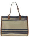 Ella Jacquard Tote Bag Royal Navy - TORY BURCH - BALAAN 4