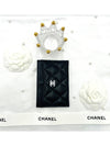 Classic CC logo caviar black card holder slot wallet silver AP0213 - CHANEL - BALAAN 2