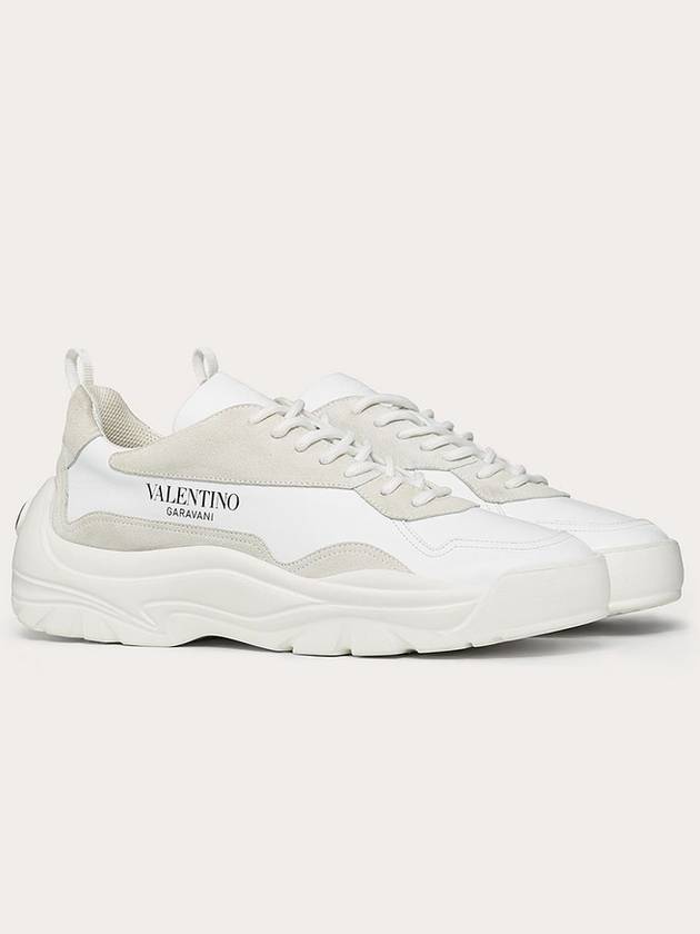 Gumboy Banshee Leather Low Top Sneakers White - VALENTINO - BALAAN 3