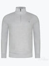 Pony Half Zip Cotton Sweatshirt Grey - POLO RALPH LAUREN - BALAAN 2