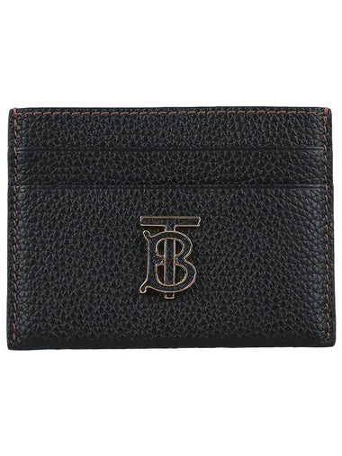 TB Grainy Leather Card Wallet 8062351 - BURBERRY - BALAAN 1