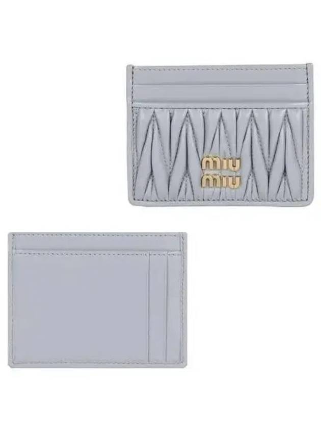 Materasse Nappa Leather Card Wallet Pearl Grey - MIU MIU - BALAAN 2