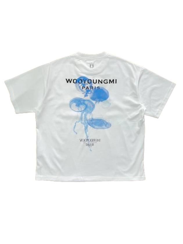 Black Luminous Jellyfish Short Sleeve TShirt W241TS05 - WOOYOUNGMI - BALAAN 6