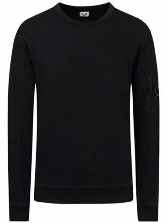 Lens Wappen Light Fleece Sweatshirt Black - CP COMPANY - BALAAN 2