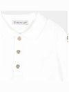 Moncler Baby Collar Long Sleeve T Shirt White - MONCLER - BALAAN 3