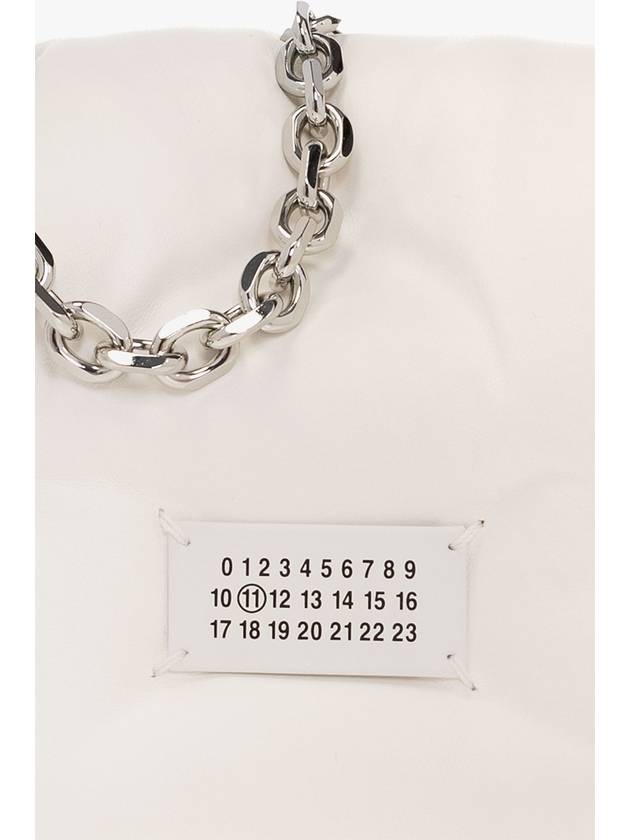 Glam Slam Logo Flap Cross Bag White - MAISON MARGIELA - BALAAN 7