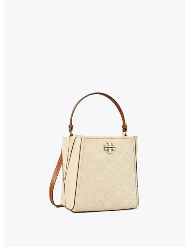 McGraw Monogram Small Bucket Bag Tote Ivory Domestic Product GM0024060550945 - TORY BURCH - BALAAN 1