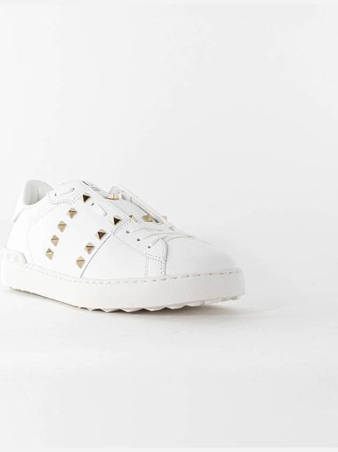 Rockstud Untitled Leather Men s Sneakers Bianco EU Size 1Y0S0931BHS - VALENTINO - BALAAN 1