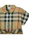 Kids Tie Waist Check Dress 8053855 - BURBERRY - BALAAN 4