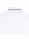 Stretch Cotton Pique Short Sleeve Polo Shirt White - STONE ISLAND - BALAAN 8