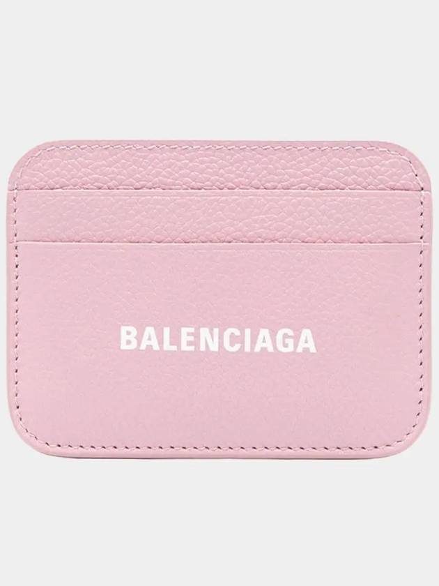 Cash Logo Card Wallet Powder Pink - BALENCIAGA - BALAAN 2