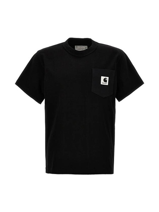 Sakai x WIP logo patch crew neck tshirt 240725S001 - CARHARTT WIP - BALAAN 1