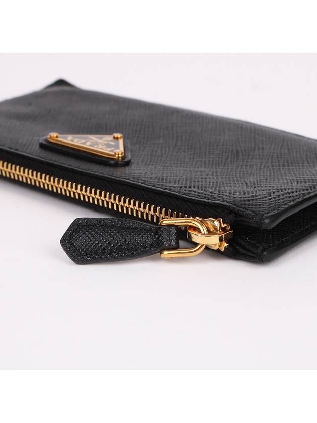 Saffiano triangle logo zipper card wallet 1MC079 - PRADA - BALAAN 6