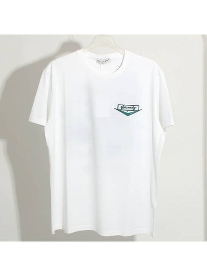 Logo Motel Short Sleeve T-Shirt White - GIVENCHY - BALAAN 2