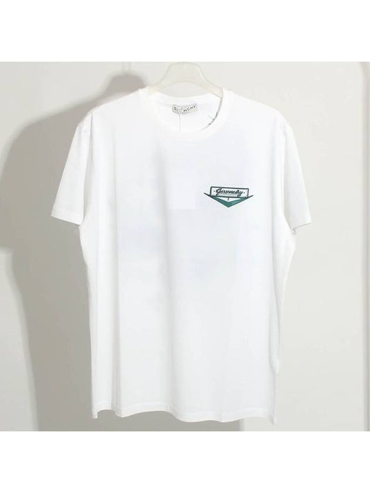 logo print short sleeve t-shirt white - GIVENCHY - BALAAN.