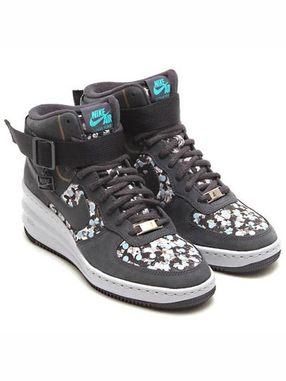 Lunar Force 1 Sky Hi Liberty High Top Sneakers Dark Ash - NIKE - BALAAN 2