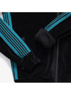 Velour Narrow Track Jacket Black - NEEDLES - BALAAN 4