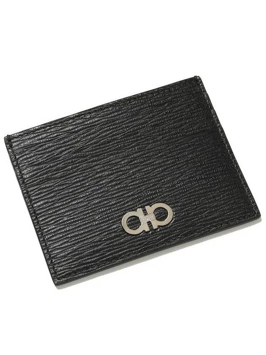 Revival Gancini Card Wallet Black - SALVATORE FERRAGAMO - BALAAN 2