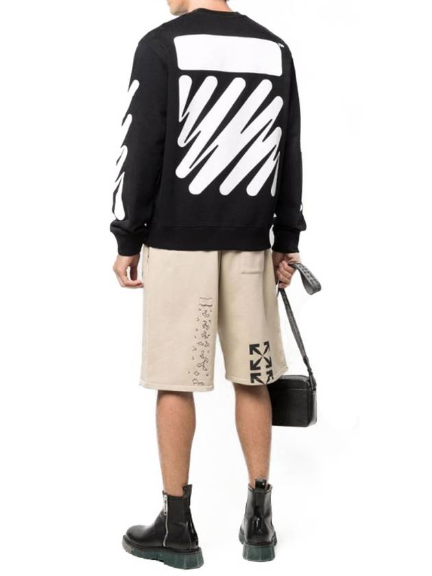 Wave Diag Sweatshirt Black - OFF WHITE - BALAAN 6