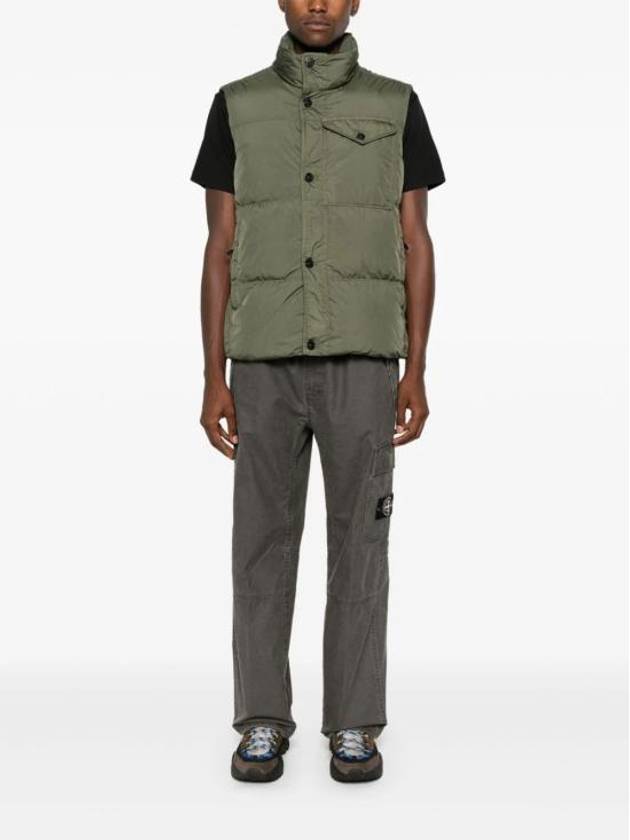 Crinkle Reps R-NY Down Vest Green - STONE ISLAND - BALAAN 3