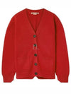 Wool Blend Cardigan Red - ACNE STUDIOS - BALAAN 2