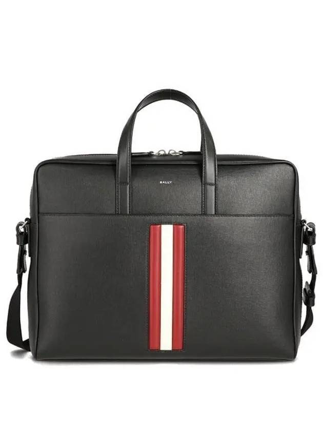 Mythos Leather Briefcase Black - BALLY - BALAAN 2