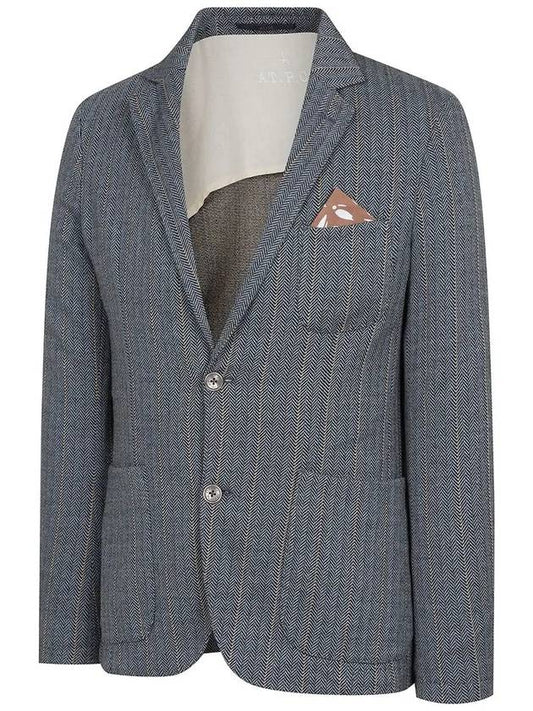 Men's Herringbone Jacket MMJAL5T18 709 - AT.P.CO - BALAAN 2