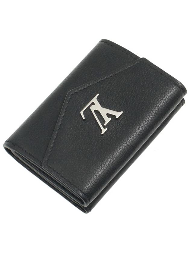 Black Calfskin Silver Lock Mini Wallet M63921 - LOUIS VUITTON - BALAAN 6