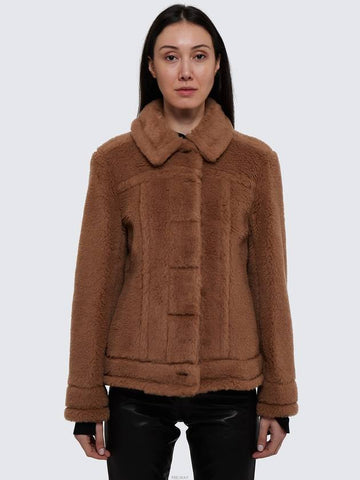 Outerwear Women s Teddy Short Crop Coat 2310860439 - MAX MARA - BALAAN 1