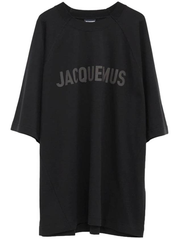 Le Typo Short Sleeve T-Shirt Black - JACQUEMUS - BALAAN 2