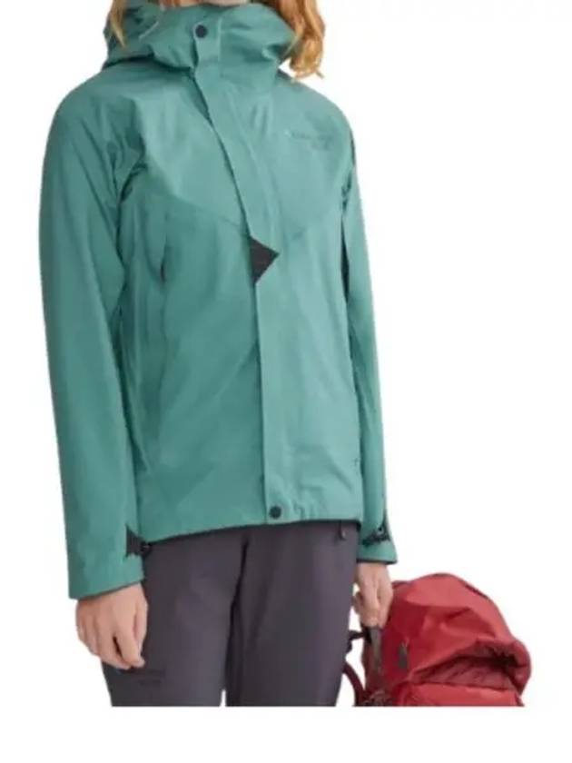 Women's Ashinya Waterproof Zip-Up Hoodie Brush Green - KLATTERMUSEN - BALAAN 2