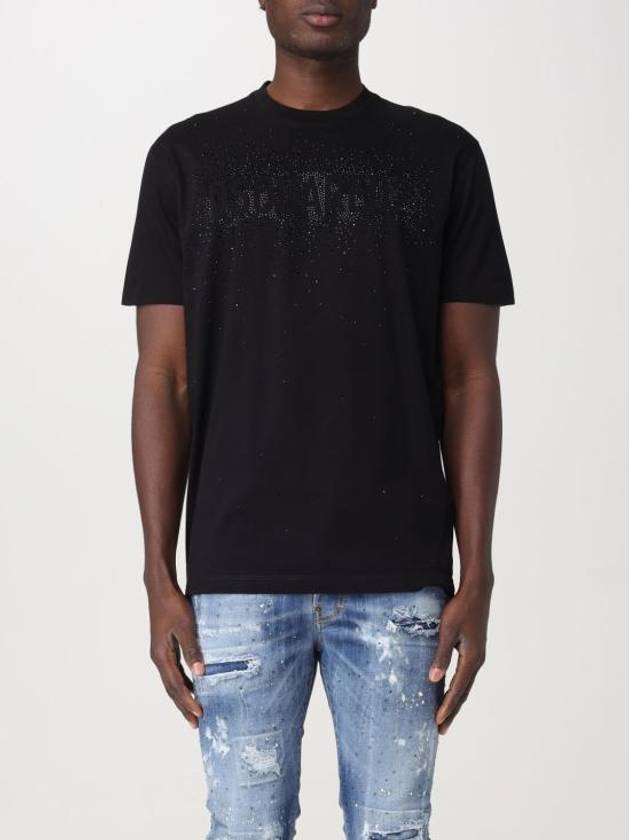 Crystals Cool Fit Short Sleeve T-Shirt Black - DSQUARED2 - BALAAN 2