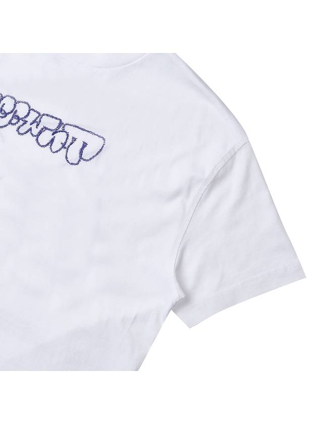 Sketch Logo Cotton T-Shirt OWAA089S23JER0070137 - OFF WHITE - BALAAN 6