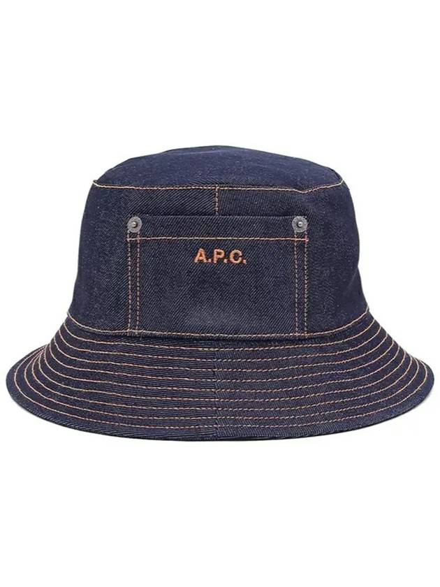 Bob Thais Denim Bucket Hat Indigo - A.P.C. - BALAAN 4