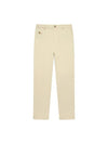 Men's Bio-Washed Tapered Chino Straight Pants Off White - SOLEW - BALAAN 1