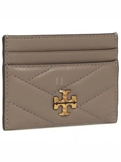 Kira Chevron Logo Card Wallet Grey - TORY BURCH - BALAAN 2