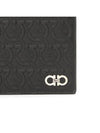 Gancini Embossed Logo Half Wallet Black - SALVATORE FERRAGAMO - BALAAN 7