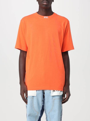 T-shirt Heron Preston in cotone con logo ricamato - HERON PRESTON - BALAAN 1