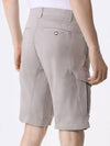 Stretch Satin Cargo Shorts Grey - CP COMPANY - BALAAN 4