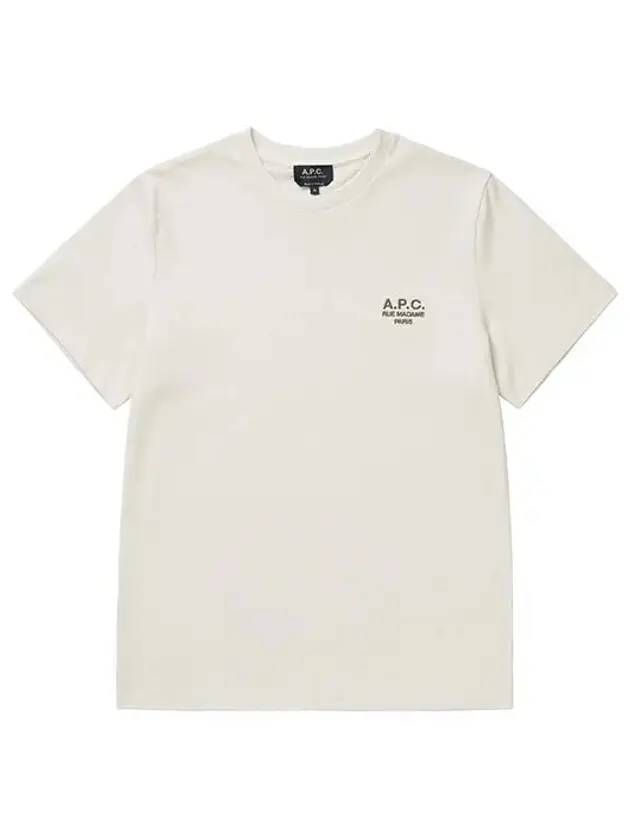 Raymond Logo Short Sleeve T-Shirt Chalk - A.P.C. - BALAAN 1