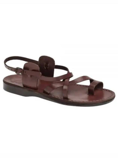 SANDALS NO 6 THE GOOD SHEPHERD BUCKLE BROWN - JERUSALEM - BALAAN 1