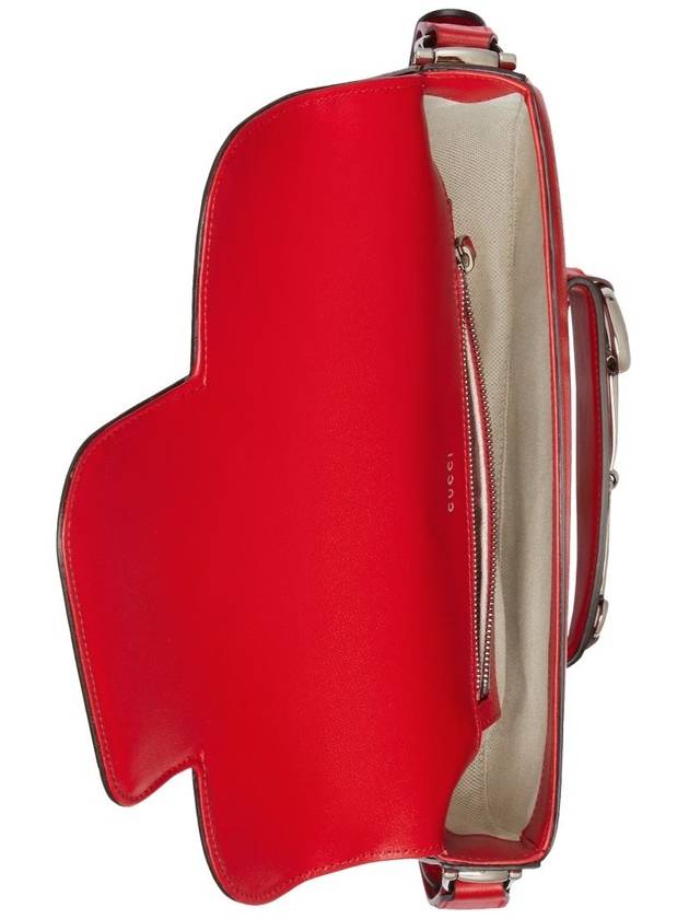 Horsebit 1955 Small Shoulder Bag Red Leather 7641551DB0N6404 - GUCCI - BALAAN 7