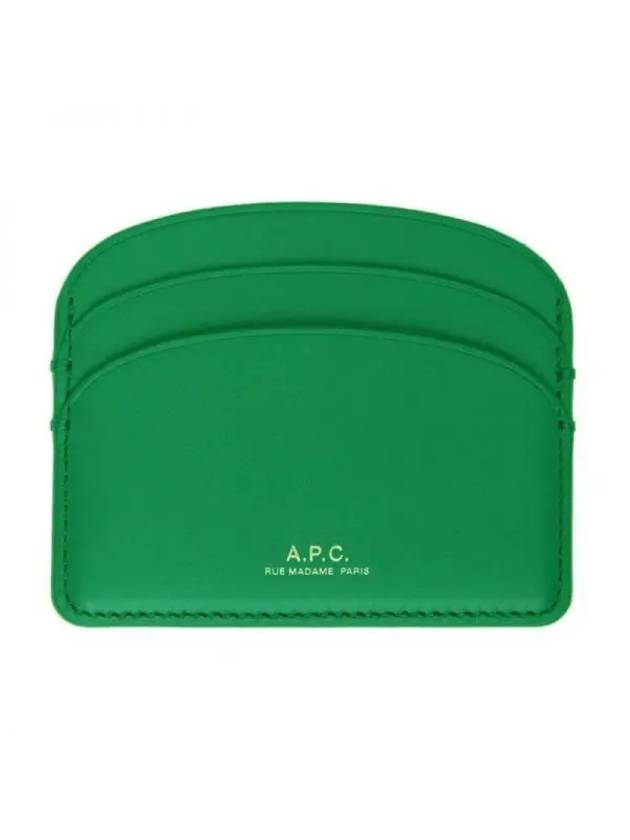 Demi Lune Card Wallet Green - A.P.C. - BALAAN 1