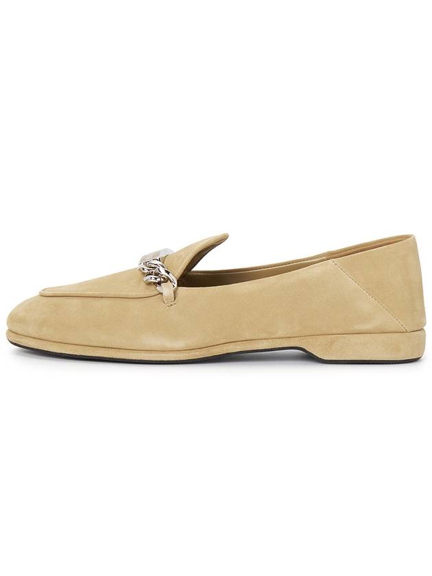 Women's Suede Loafers Beige - MIU MIU - BALAAN 4