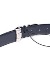 Gancini Buckle Reversible Leather Belt Navy Black - SALVATORE FERRAGAMO - BALAAN 7